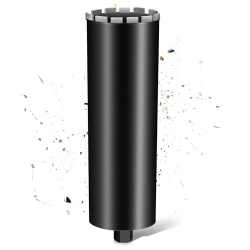 L460mm Diamantbohrkrone | 1 ¼ UNC Aufnahme | ⌀132mm mit Turbo für Kernbohrgeräte | 2200U/min Kernbohrkrone Kernbohrer Nassbohrkrone Trockenbohrkrone für Beton Mauerwerk Stein Granit Stahlbeton von PLODAXE
