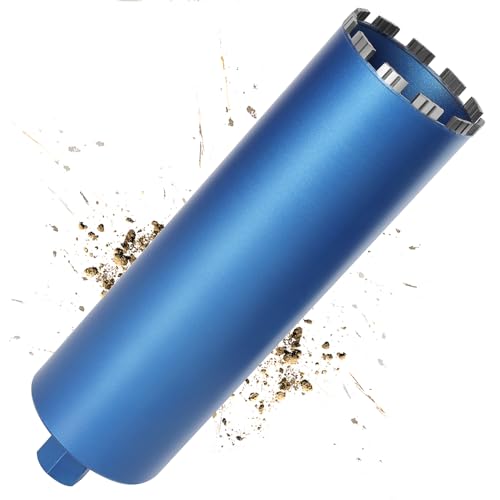 L460mm Diamantbohrkrone | 1 ¼ UNC Aufnahme | ⌀142mm für Kernbohrgeräte | 10 mm Segement mit Turbo | Kernbohrkrone Kernbohrer Nassbohrkrone Trockenbohrkrone für Beton Mauerwerk Stein Granit Stahlbeton von PLODAXE