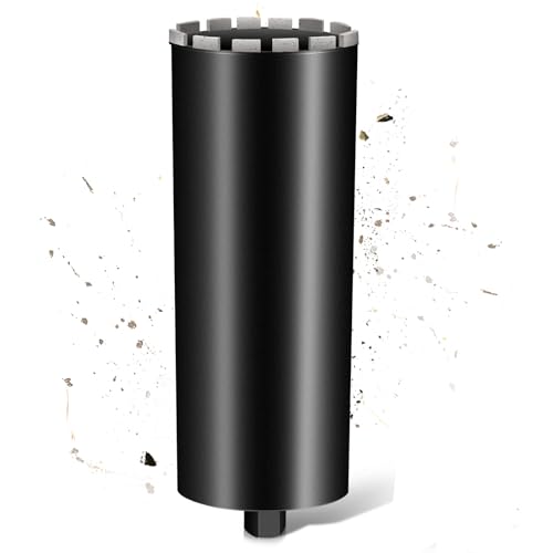 L460mm Diamantbohrkrone | 1 ¼ UNC Aufnahme | ⌀150mm mit Turbo für Kernbohrgeräte | 2200U/min Kernbohrkrone Kernbohrer Nassbohrkrone Trockenbohrkrone für Beton Mauerwerk Stein Granit Stahlbeton von PLODAXE