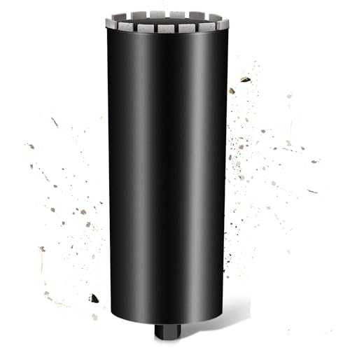 L460mm Diamantbohrkrone | 1 ¼ UNC Aufnahme | ⌀180mm mit Turbo für Kernbohrgeräte | 2200U/min Kernbohrkrone Kernbohrer Nassbohrkrone Trockenbohrkrone für Beton Mauerwerk Stein Granit Stahlbeton von PLODAXE