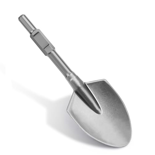 SDS HEX Schaufelmeißel 138 x 440 mm | Langlebiger Asphaltmeißel Meissel | Sechskant-Aufnahme 30 mm | Kompatibel mit Abbruchhammer | SDS HEX Meißel für Abbruchhammern Abtragen von Beton & Mauerwerk von PLODAXE