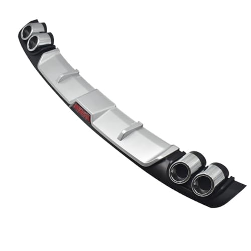 PLOKIJUH Auto Heckspoiler für Peugeot 307 2014-2023,Heckstoßstange Diffusor Spoiler Körper Kofferraumspoiler Wasserfestem Dekoration Zubehör,A9-Silver and Black with Light von PLOKIJUH