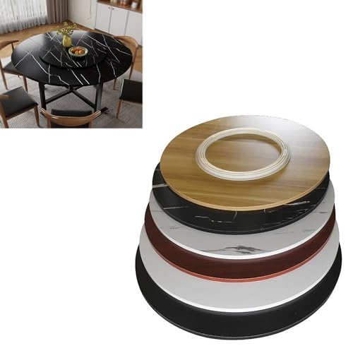 Lazy Susan Organizer, for Stehpulte und Home-Office-Schreibtische for Selbermachen, Lazy Susan-Drehteller for den Schreibtisch, leise und sanft, drehbares Serviertablett aus Holz(Teak color,50cm(20in) von PLONARFIX