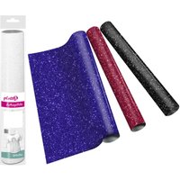 plottiX Aufbügelfolie 32 cm x 50 cm königsblau von PLOTTIX
