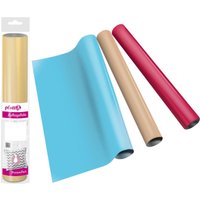 plottiX Aufbügelfolie 32 cm x 50 cm blau von PLOTTIX