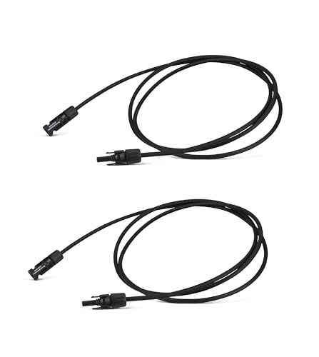 Verlängerungskabel 4mm² inkl. Solarstecker 2x5m Solar Kabel Verlängerung schwarz - Photovoltaik Kabel mit Stecker - Solarkabel - Made in Germany (Solarkabel 4mm² mit MC4, 5m Kabel) von PLP TEK