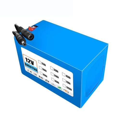 12V 40Ah Elektroroller-Akku 3S2P Lithium-Ionen-Akkupack Eingebauter BMS-Akku für 0–100W Motor mit 12,6V Ladegerät 12V 40AH von PLPLKTNNKK