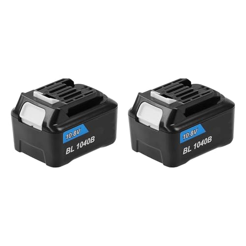12V-Ersatz-Lithiumbatterie 3,0Ah 4,0Ah 5,0Ah 6,0Ah Wiederaufladbare Batterien Kompatibel mit BL1015 BL1040 Akku-Zubehör für Akkus für Akku-Elektrowerkzeuge 2 * 4.0Ah von PLPLKTNNKK