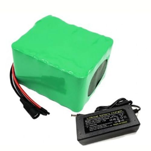 24V 18Ah 6S6P E-Bike Lithium-Ionen-Akku für 0–300W Elektrofahrradmotor mit 25,2V 2A Ladegerät Eingebautem BMS-Schutz T+DC von PLPLKTNNKK