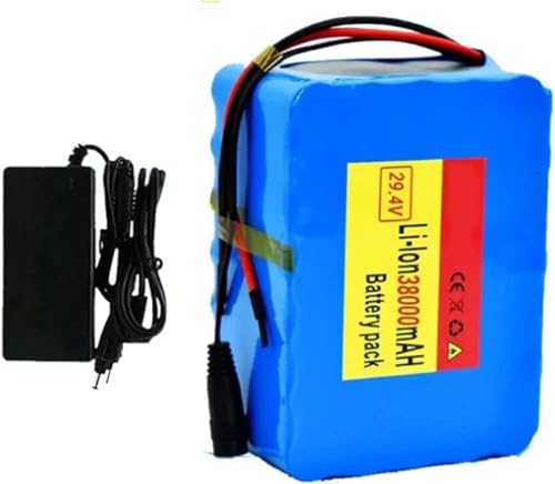 24V 38ah 7s5p E-Bike Lithium-Ion Battery Built-In BMS for 200-1000W Motor with 29.4V 2A Charger T von PLPLKTNNKK
