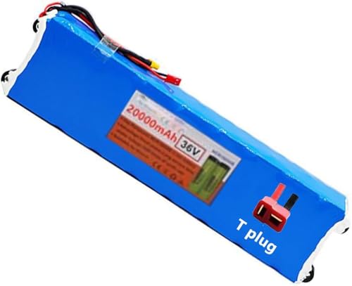 36V 20ah E-Bike Batterie 10s3p Ebike-Lithium Akku Wiederaufladbarer Li-Ion Akku Ebike Roller Fahrradbatterie für 200W-500W Fahrradmotor mit Ladegerät XT30+JST von PLPLKTNNKK