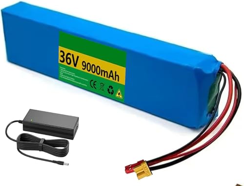 36V 9ah Elektroroller-Akku Elektroroller Batterie,Ebike-Lithium-Akku Roller-Akku Ersatz Zubehör Ersatzbatterie mit 42V2A Ladegerät 36V 9Ah,XT30+jst 36V 9ah Elektroroller-Akku Elektroroller Batterie,Ebike-Lithium-Akku Roller-Akku Ersatz Zubehör Ersatzbatterie mit 42V2A Ladegerät 36V 9Ah,XT30+jst von PLPLKTNNKK