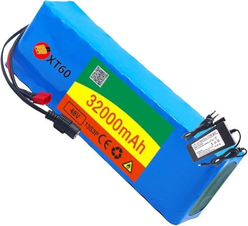 48 V 32 Ah 13S3P Lithium-Ionen-Akku für Elektrofahrräder mit Integriertem BMS-Schutz Ideal für 200–1000W Elektrofahrradmotor mit Ladegerät 48V 32Ah,XT60 48 V 32 Ah 13S3P Lithium-Ionen-Akku für Elektrofahrräder mit Integriertem BMS-Schutz Ideal für 200–1000W Elektrofahrradmotor mit Ladegerät 48V 32Ah,XT60 von PLPLKTNNKK