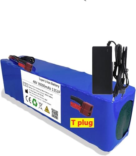 48V 30ah Lithium-Akkupack Lithium-Ionen-Akku mit Ladegerät für E-Bike 13S3P Lithium-Batterie für Elektrofahrräder Roller XT60 48V 30ah Lithium-Akkupack Lithium-Ionen-Akku mit Ladegerät für E-Bike 13S3P Lithium-Batterie für Elektrofahrräder Roller XT60 von PLPLKTNNKK