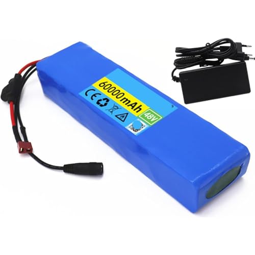48V 60Ah 13S2P E-Bike Lithium-Ionen-Akku für 250W 350W 500W 750W1000W Elektrofahrradmotor mit Ladegerät + BMS T+DC von PLPLKTNNKK