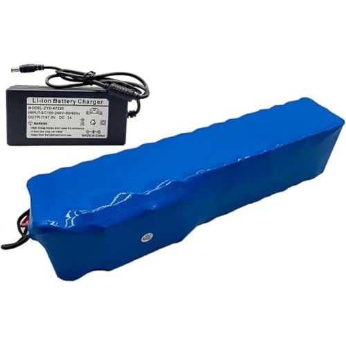 60V 20Ah E-Bike Lithium-Ionen-Akku mit Ladegerät Integriertem BMS für 200W – 1200W Motor Wiederaufladbarer Ersatzakku XT60+DC von PLPLKTNNKK