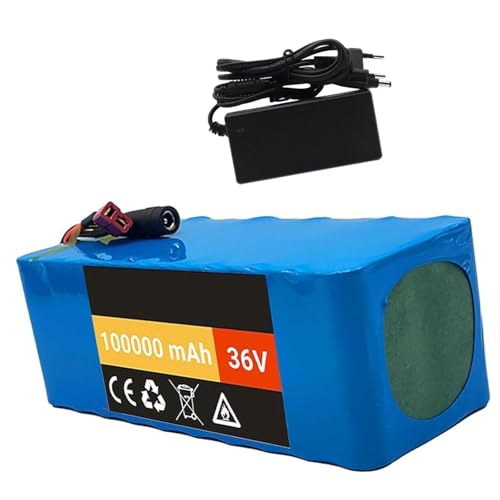 E-Bike-Akku 36V 100Ah Lithium-Ionen-Akku für Elektrofahrräder 10S4p Wasserdicht PVC-Akku für 250W 350W 550W 750W 800W Motoren mit Ladegerät + BMS Bullet+SM E-Bike-Akku 36V 100Ah Lithium-Ionen-Akku für Elektrofahrräder 10S4p Wasserdicht PVC-Akku für 250W 350W 550W 750W 800W Motoren mit Ladegerät + BMS Bullet+SM von PLPLKTNNKK