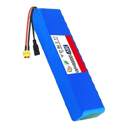 E-Bike Lithium-Ionen 36V 100Ah 10S3p Akkupack Eingebautes BMS Idealer E-Bike Akku für 200W-1000W Elektrofahrrad mit Ladegerät Bullet+SM von PLPLKTNNKK