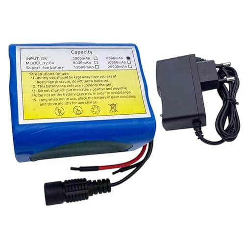 Lithium-Ionen-Akku für Elektrofahrräder 12V 6,8Ah 3S2P für 100-W-Elektrofahrradmotor mit Ladegerät + BMS SM von PLPLKTNNKK