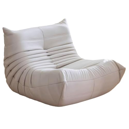 PLPLKTNNKK Bean Bag Sofa Floor Sofa Floor Chair with Backrest Boneless Couch Teddy Velvet Lazy Floor Sofa Bean Bag Chair Comfortable XXL Reading Chair for Bedroom Living Room Recliner Chair White von PLPLKTNNKK