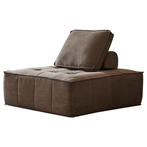 PLPLKTNNKK Tofu Block Sofa Without Armrests Extension Sofa with Movable Back Cushion Lazy Single Lying for Büro Brown,85 * 85 * 70CM PLPLKTNNKK Tofu Block Sofa Without Armrests Extension Sofa with Movable Back Cushion Lazy Single Lying for Büro Brown,85 * 85 * 70CM von PLPLKTNNKK