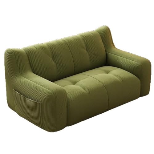 Sofasitzsack Bequemes Schlafsofa mit Armlehnen Lazy Sofa Double for Small Apartment Bedroom Single Bed Fabric Sofa für Schlafzimmer A,100 * 55 * 50CM von PLPLKTNNKK