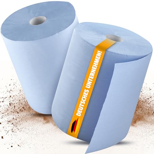 PLS GROUP® 2x Papierrolle Werkstatt | 3-lagige Putztuchrolle 1000 Blatt | Saugstarke Putzpapierrolle für Industrie | Papiertücher Blau | Perforierte Werkstatttücher | 2x 500 Blatt Rollen PLS GROUP® 2x Papierrolle Werkstatt | 3-lagige Putztuchrolle 1000 Blatt | Saugstarke Putzpapierrolle für Industrie | Papiertücher Blau | Perforierte Werkstatttücher | 2x 500 Blatt Rollen von PLS GROUP