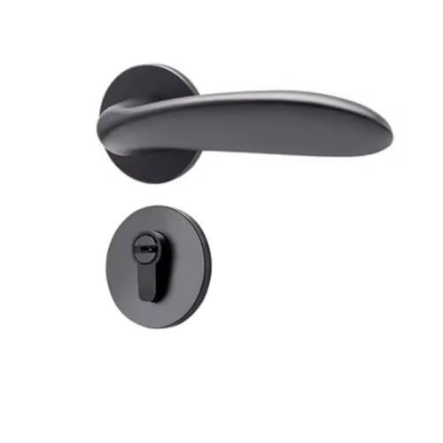 1 Satz Haushaltszimmertürschloss Schlafzimmergriff Silent Lock(100 * 40 * 8MM_58MM) von PLTMGHVF