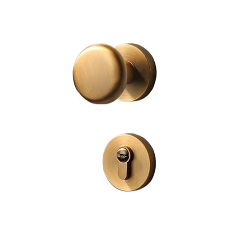 1 Satz Türschloss for Schlafzimmer mit geteiltem Kugelgriff und leisem Schloss for den Innenbereich aus Zinklegierung for den Heimgebrauch(40 * 40 * 20mm) von PLTMGHVF