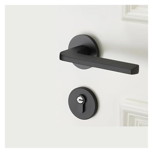 1 Satz geräuschloses Türschloss aus Aluminiumlegierung for den Innenbereich mit Griffschloss und Schlüssel(100 * 40 * 20MM_55MM) von PLTMGHVF