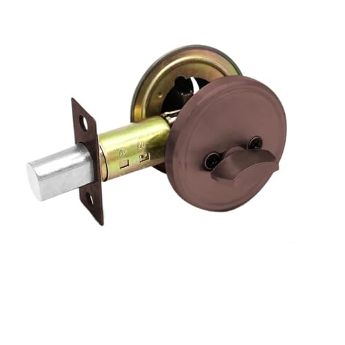 1 Satz unsichtbares Türschloss aus Edelstahl, einseitig, rund, for den Innenbereich, Holztürschloss mit Schlüssel(Red bronze) von PLTMGHVF