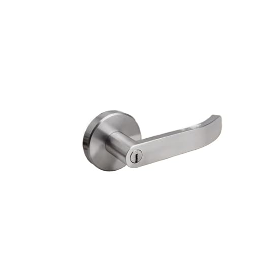 304 Edelstahl Türschloss Innen stille Türgriff Haushalt schlüsselloses dreipoliges Griffschloss(With key) von PLTMGHVF