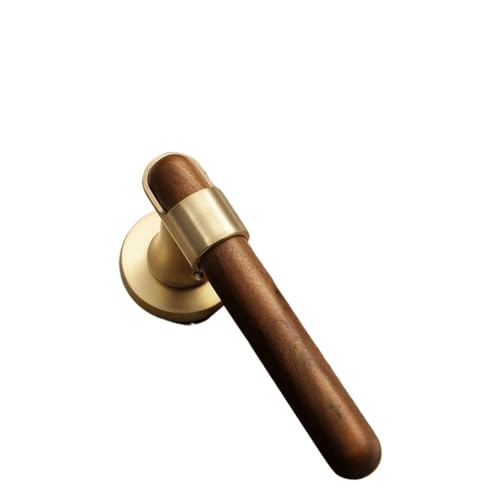 Geräuschloses Schloss mit geteiltem Griff for die Schlafzimmertür(Brushed copper B) von PLTMGHVF
