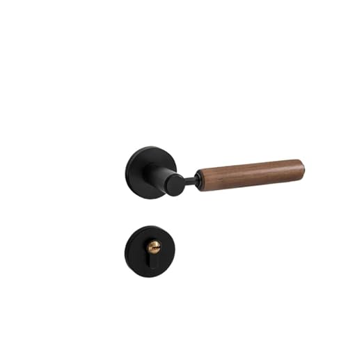 Geteiltes Türschloss, Griffschloss, Möbelbeschläge(Black,No Key-For Toilet) von PLTMGHVF