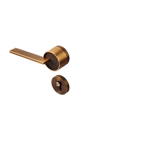 Geteiltes Türschloss, leises Haushaltstürgriffschloss for den Innenbereich(YELLOW BRONZE_72MM) von PLTMGHVF