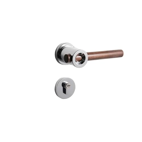 Griff Sicherheitstürschloss Schlafzimmer Split Lock Silent(Silver-Magnetic lock) von PLTMGHVF