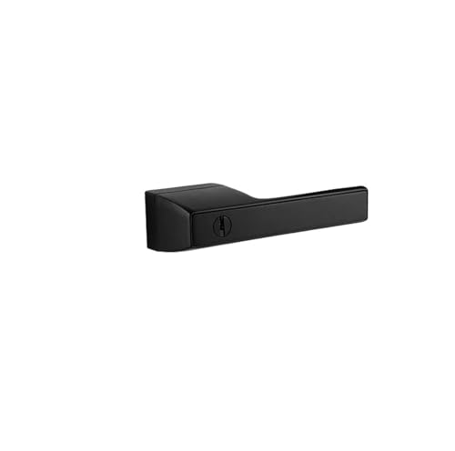 Leises Türschloss Schlafzimmer unsichtbarer Türgriff(60A1 Black) von PLTMGHVF
