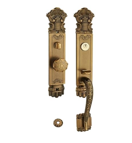 Massivholz-Innentürschloss, doppelt geöffnet, Gelbbronze, Holztürschloss(M-Double Door-Yellow) von PLTMGHVF