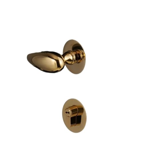 Messing-Türschloss-Set mit optionalem doppeltem Holztürhebel(Dummy Lock) von PLTMGHVF