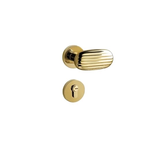 PLTMGHVF Innen Silent Lock Zinklegierung Türschloss Türgriff(B gold) von PLTMGHVF