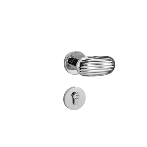 PLTMGHVF Innen Silent Lock Zinklegierung Türschloss Türgriff(C silver) von PLTMGHVF