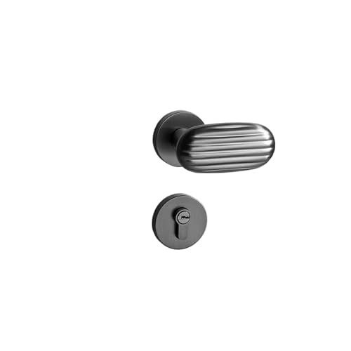 PLTMGHVF Innen Silent Lock Zinklegierung Türschloss Türgriff(D gray) von PLTMGHVF