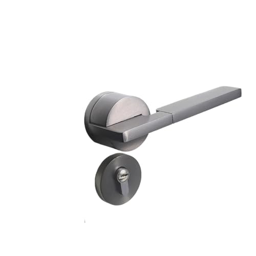PLTMGHVF Türgriff Innenschloss Holztürgriff geräuschloses geteiltes Schloss(Starry Sky Grey) von PLTMGHVF