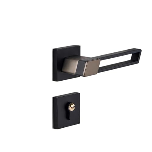 Türgriff Doppelverriegelung Griff Türbeschläge(KY-Nickel Black) von PLTMGHVF