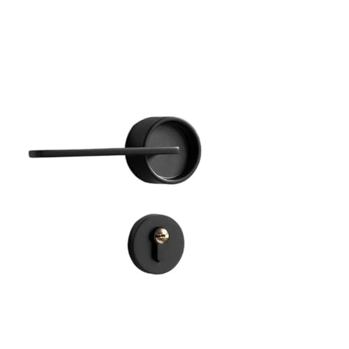 Türschloss Schlafzimmer Türgriff Schließzylinder leise Home Hardware(Black) von PLTMGHVF