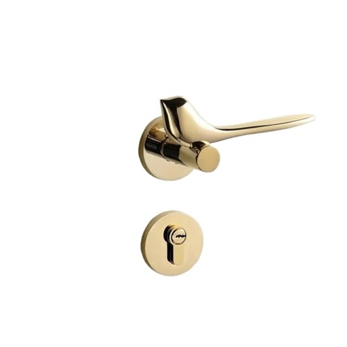 Türschloss Schlafzimmer Türgriff leiser Haushalt geteiltes Holztürschloss(Mute lock body 3) von PLTMGHVF