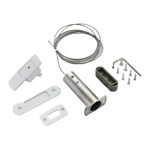 Unsichtbare automatische Holztür versteckter Riegel Türriegel Ein Klick for Öffnen der Falttür(White) von PLTMGHVF
