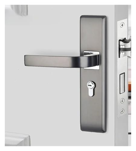 Zinklegierung Innentürschloss Schlafzimmer Holztürgriff Universalset(B2) von PLTMGHVF