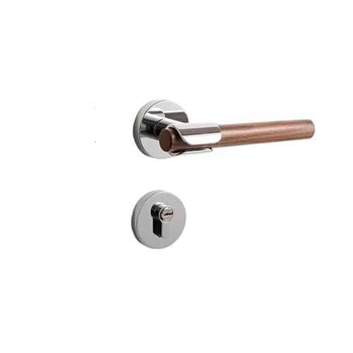Zinklegierung Türschloss Schlafzimmer Türgriff Innen Silent Lock(Silver-Silent lock) von PLTMGHVF