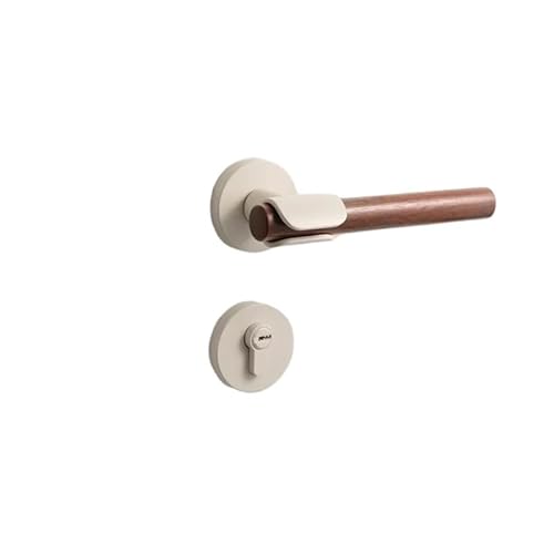 Zinklegierung Türschloss Schlafzimmer Türgriff Innen Silent Lock(White-Silent lock) von PLTMGHVF